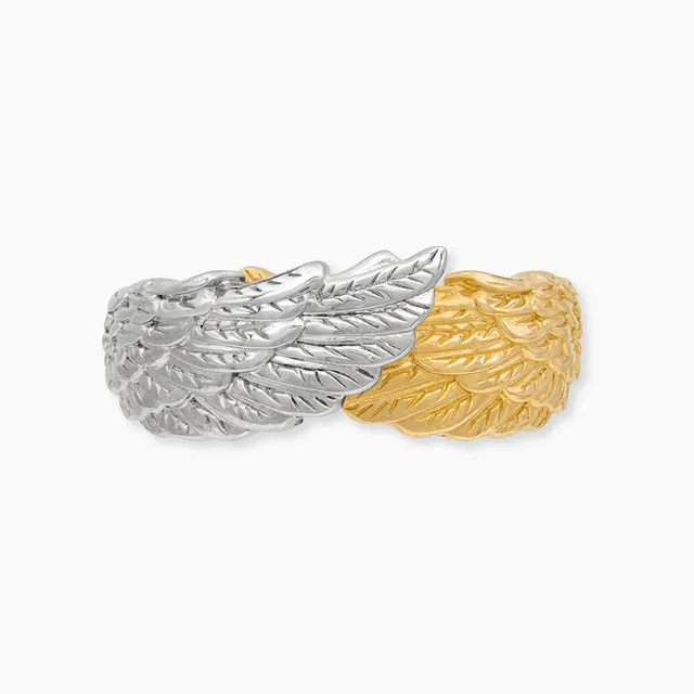 Engelsrufer Flügel Wings inel argint bicolor reglabil aripi