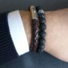 Dualstax LavaStone brățară bărbați 8mm reglabilă