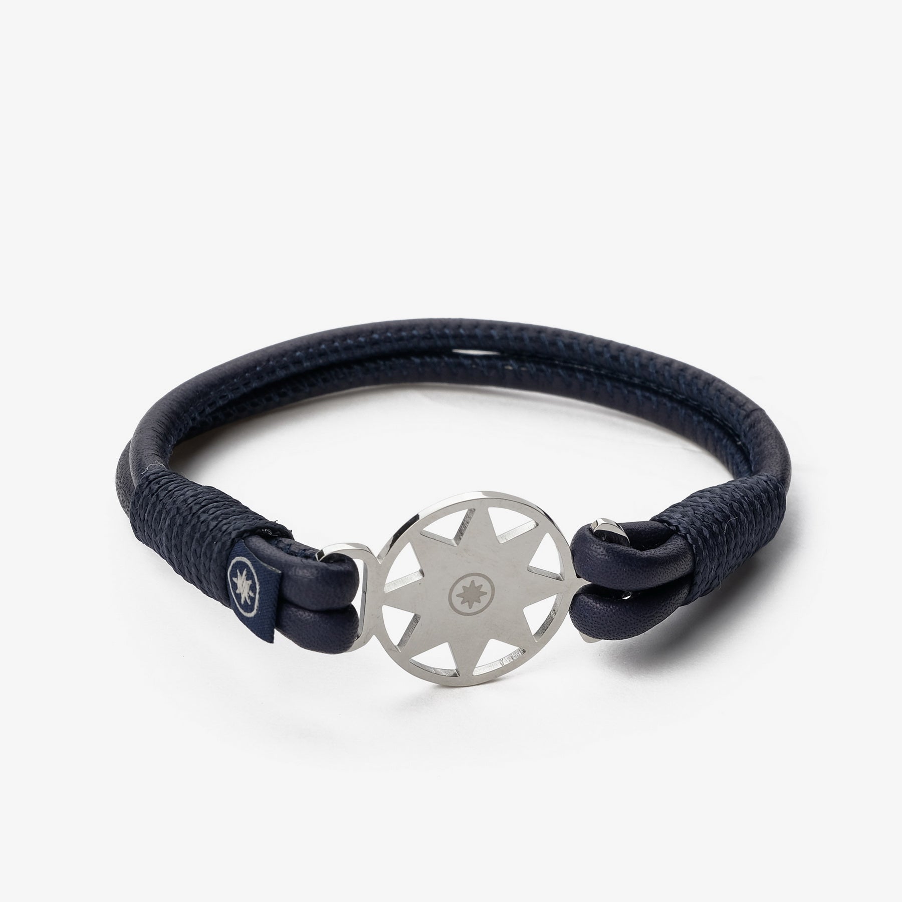 Old Skipper Azure Tide brățară piele bleumarin ancoră