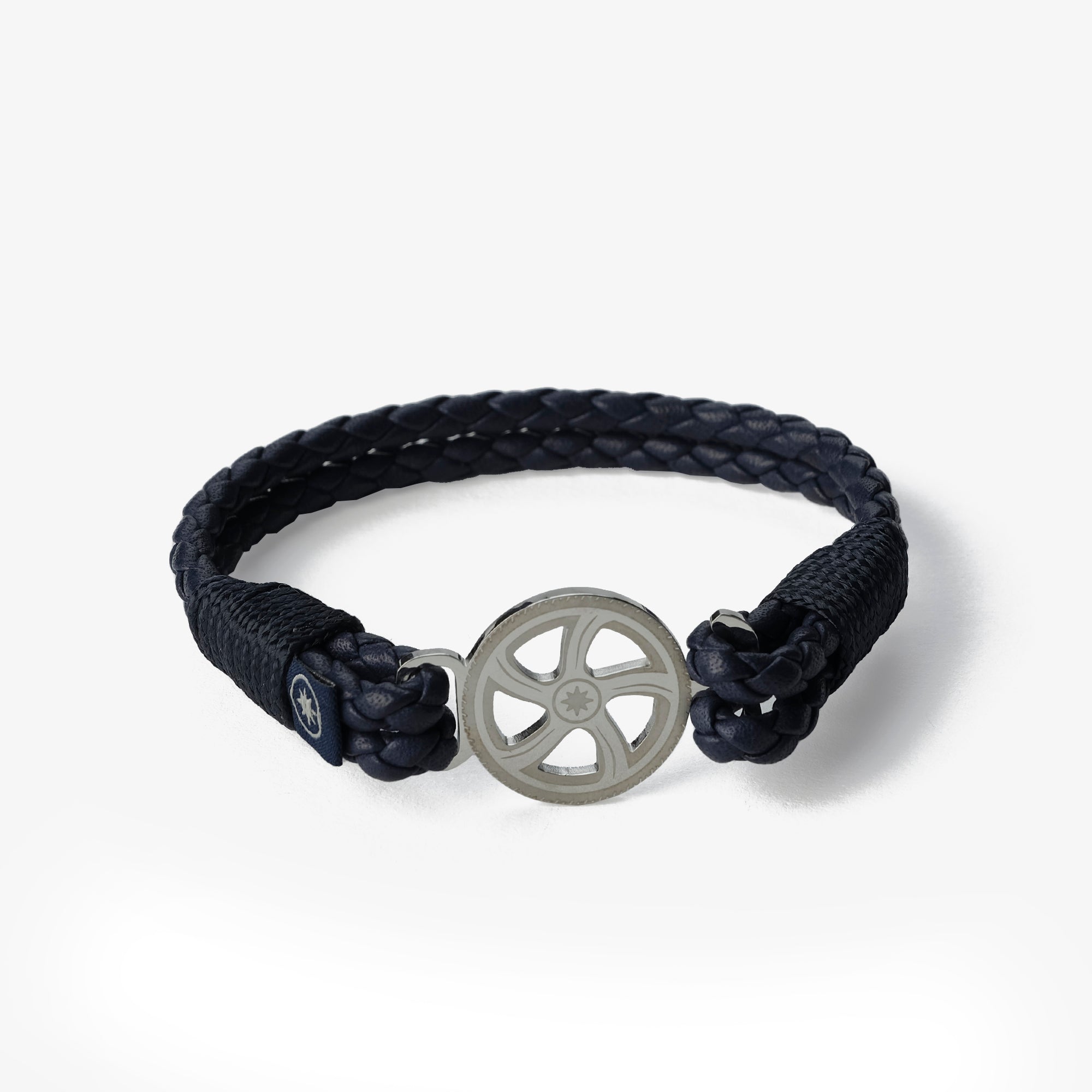 Old Skipper Black Pearl brățară piele împletită ancoră