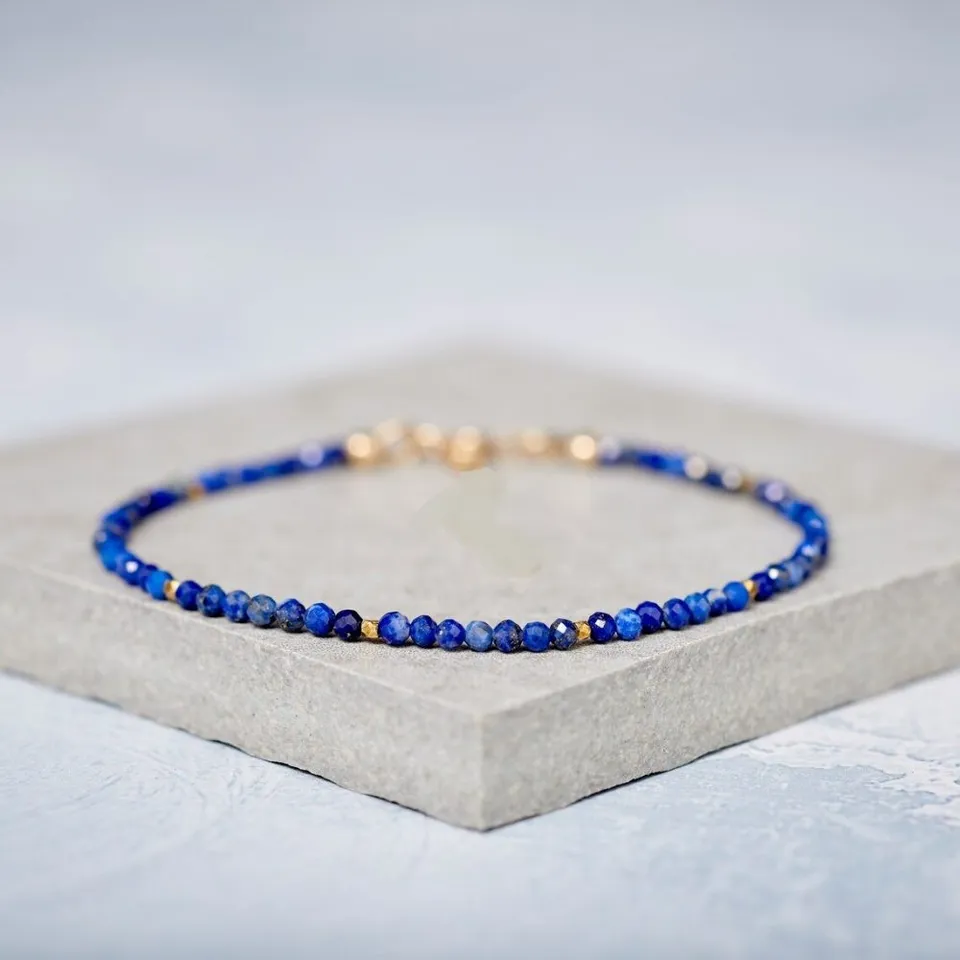 dualstax Lapis 3mm bratara dama argint aurit