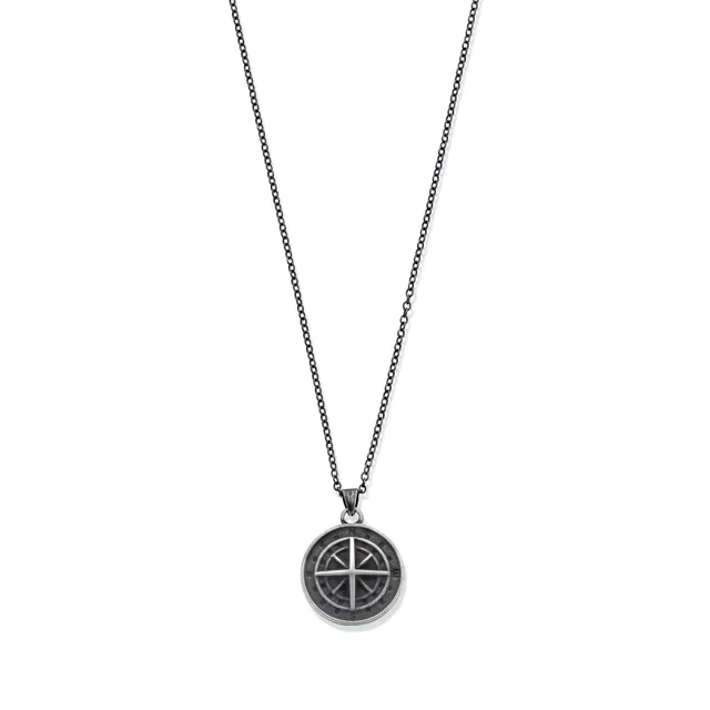 Frank 1967 Compass colier busolă oțel bărbătesc