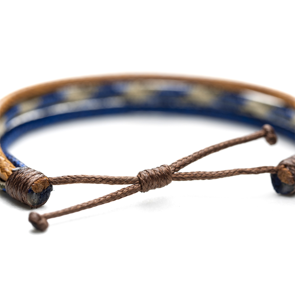 CrisFeather Horizon bratara paracord barbati maro-albastru