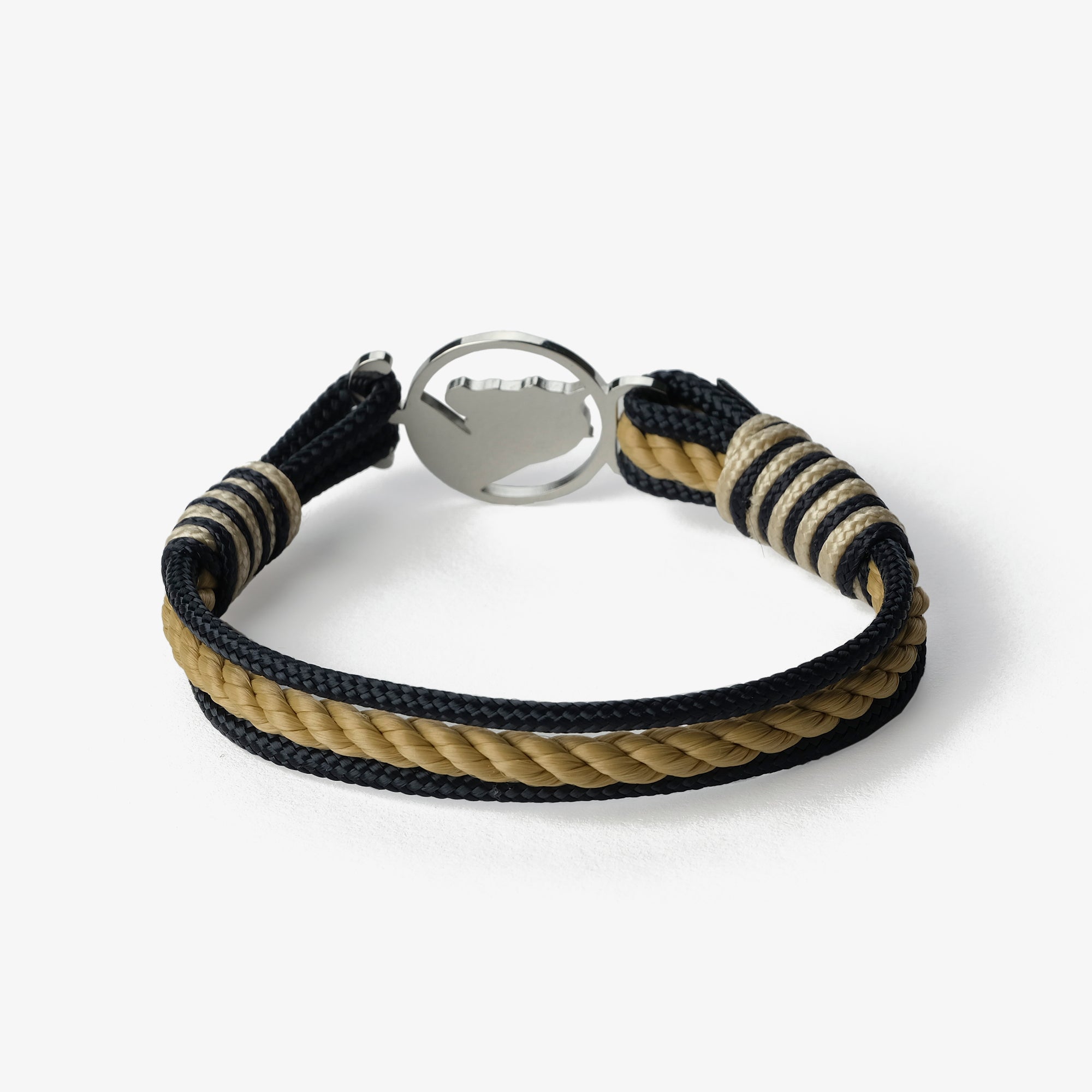 Old Skipper Navy Horse brățară șnur bleumarin-bej