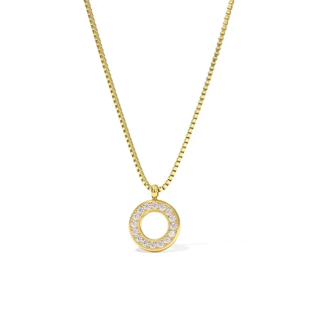 Rafini Eternal Circle Gold lănțișor auriu reglabil