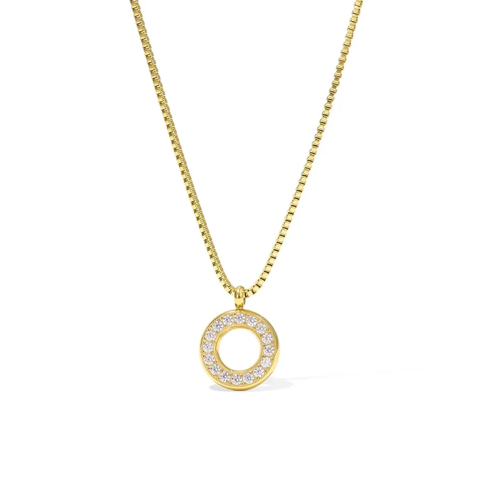 Rafini Eternal Circle Gold lănțișor auriu reglabil