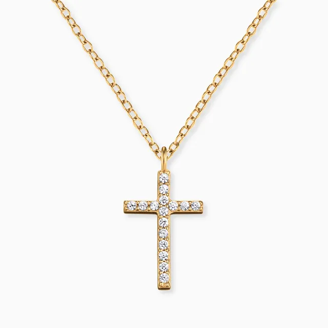 Engelsrufer Cruce colier aur 375 diamante
