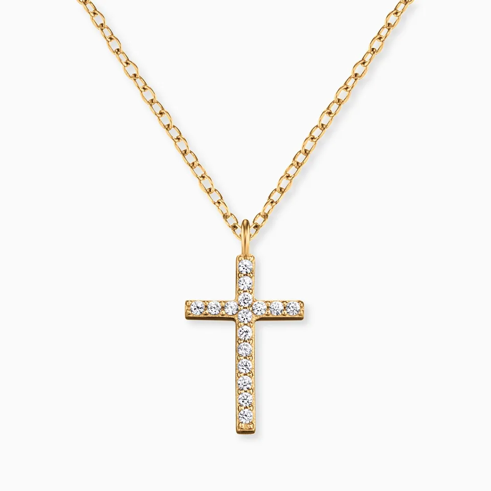 Engelsrufer Cruce colier aur 375 diamante