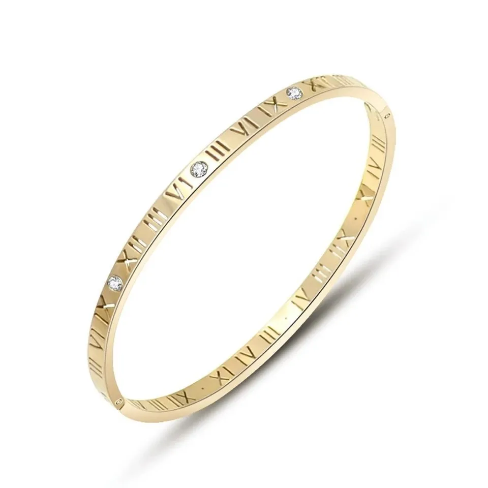 Rafini Timeless brățară universală placată aur 18K