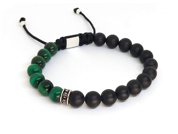 Dualstax No.22 bratara barbati agat ochi de tigru