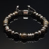 dualstax Onix 8mm brățară obsidian reglabilă