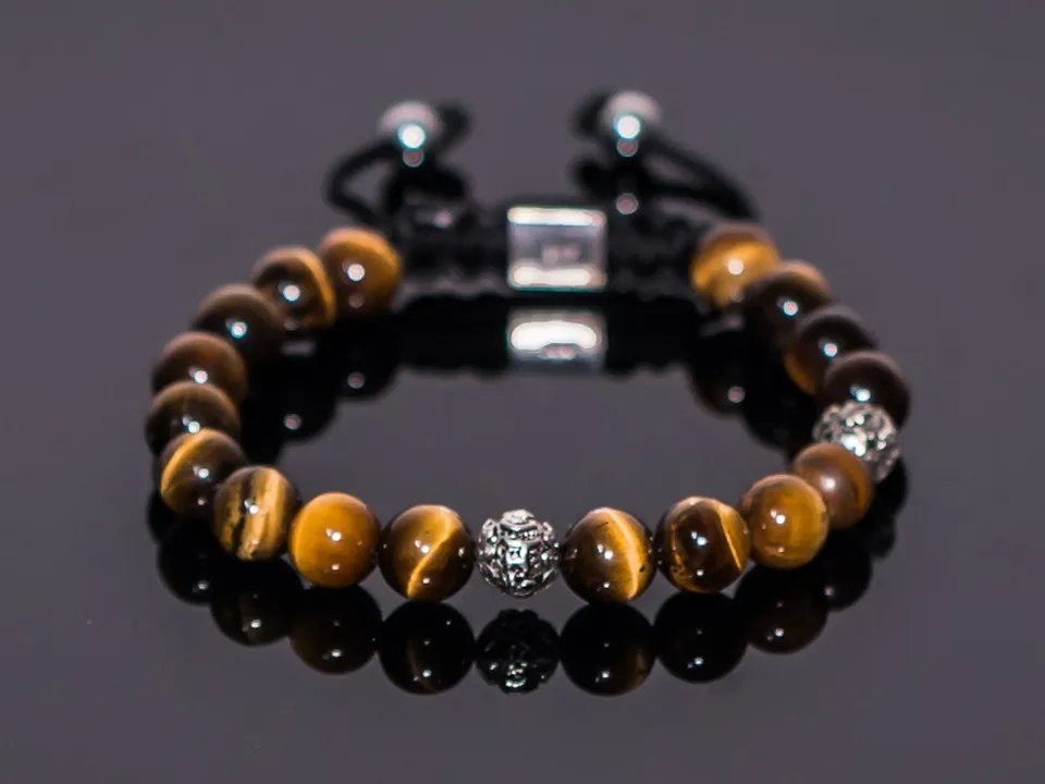 Dualstax Silver Tiger Eye brățară ochi de tigru argint