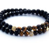 Dualstax No.14 bratara onix mat tiger eye 6mm