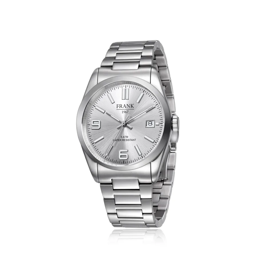 Frank 1967 Stainless Steel ceas oțel cadran verde 36mm