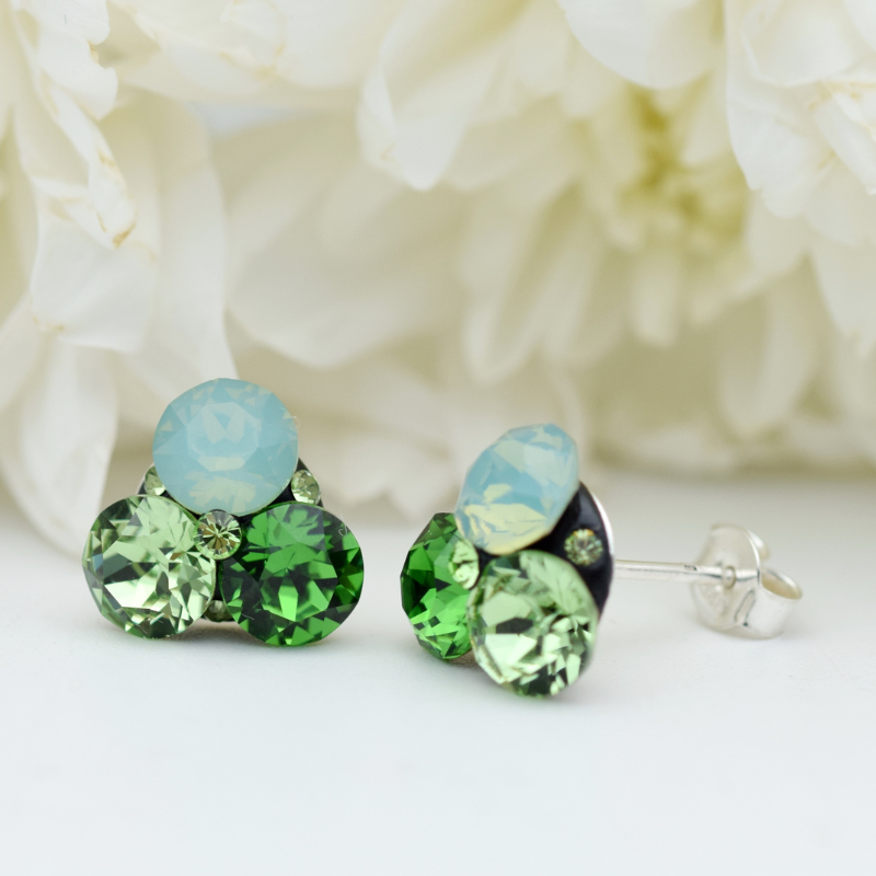 Margeluta.dincristal trio chaton set bijuterii argint 925