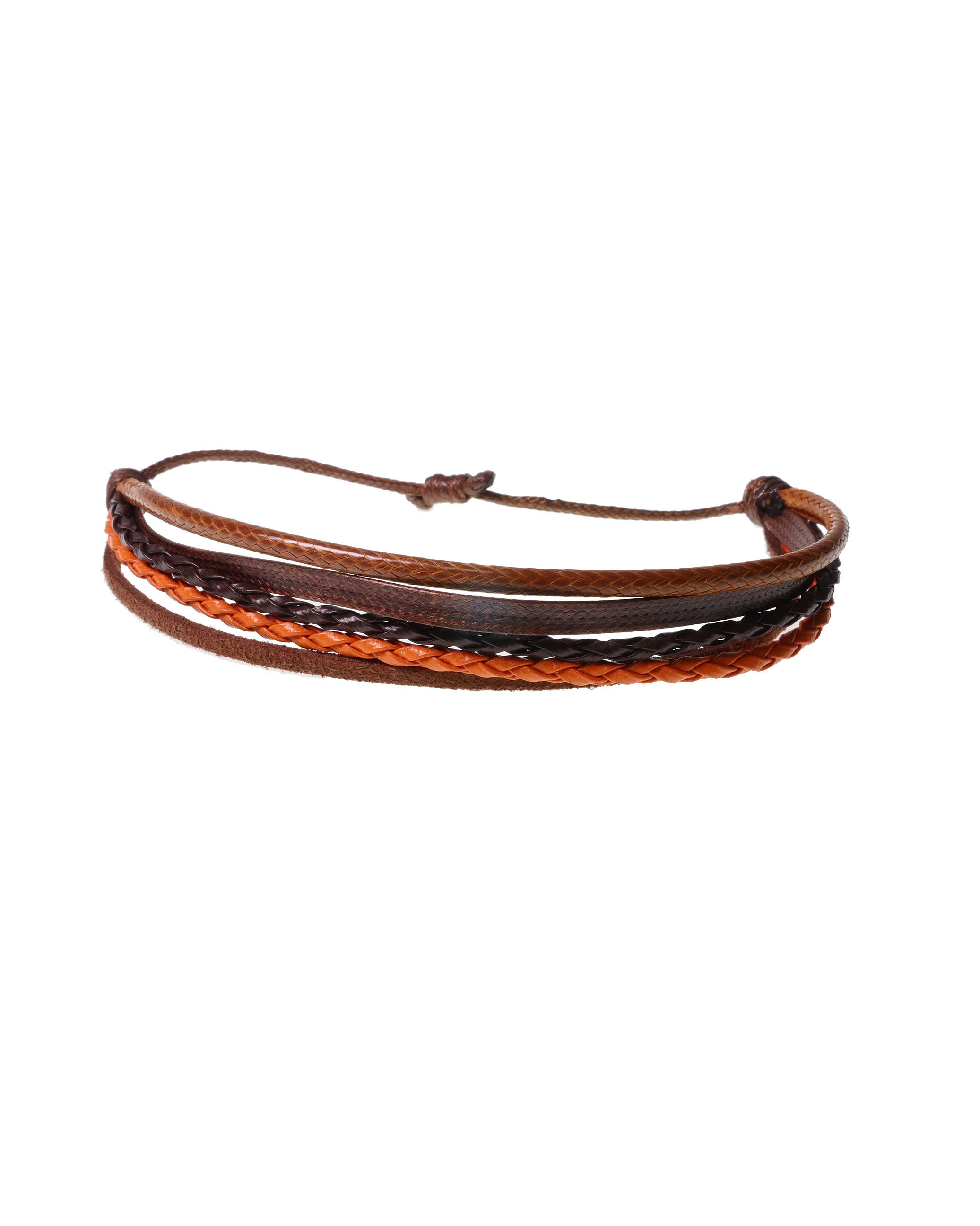 CrisFeather DeepestBrown brățară piele maro cărămiziu