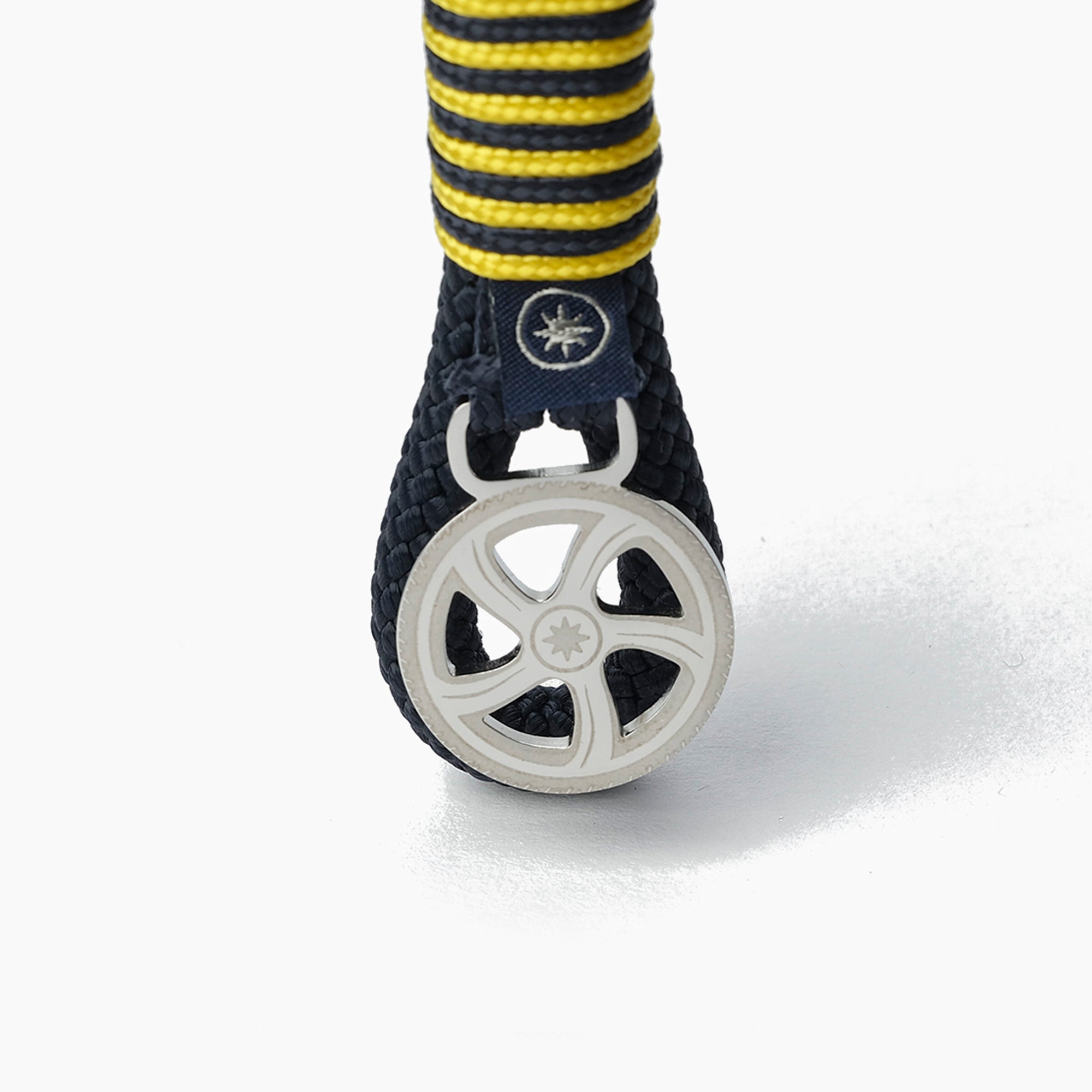 Old Skipper Bee Stripe breloc șnur bleumarin-galben Wheel