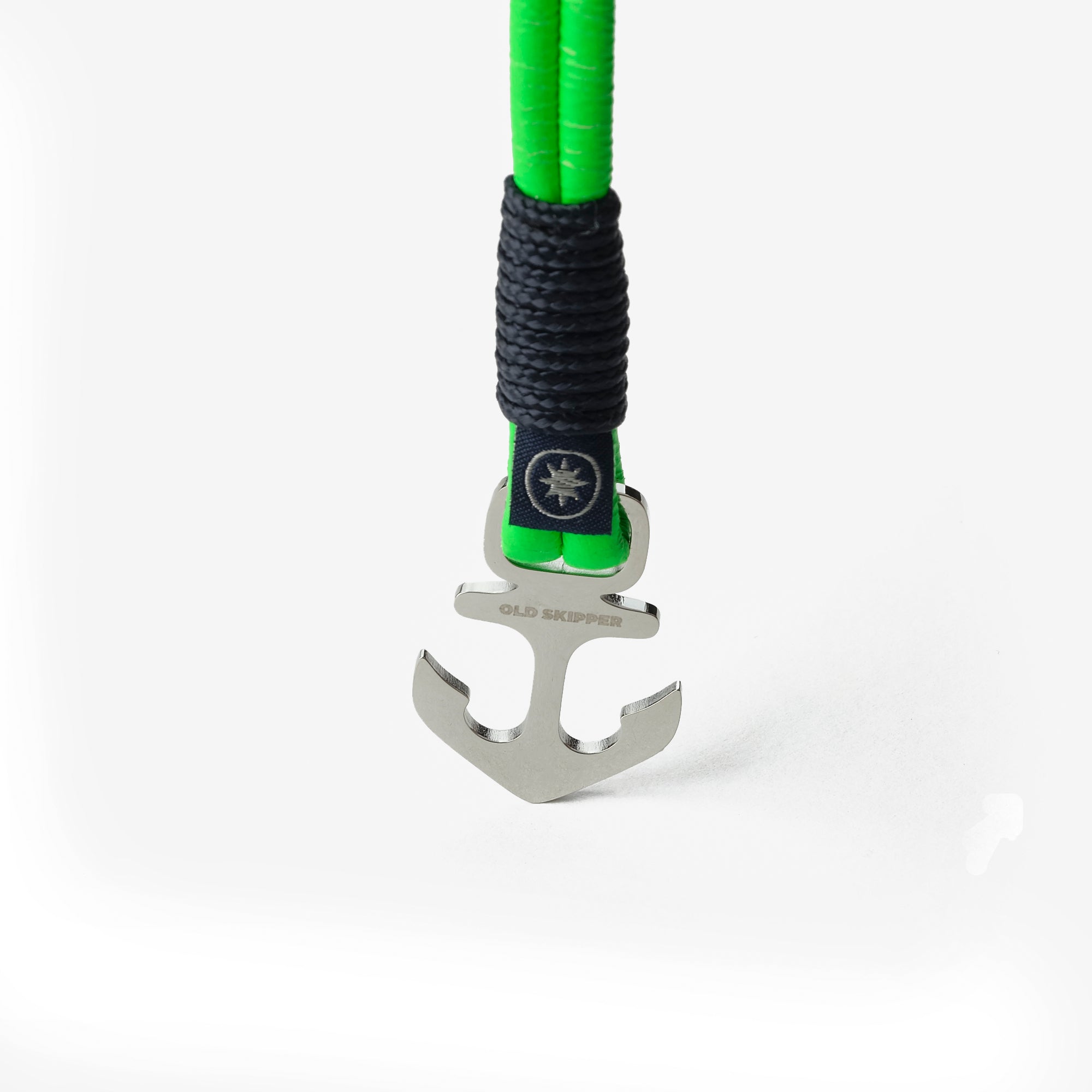 Old Skipper Neon Wave brățară nappa elice verde neon