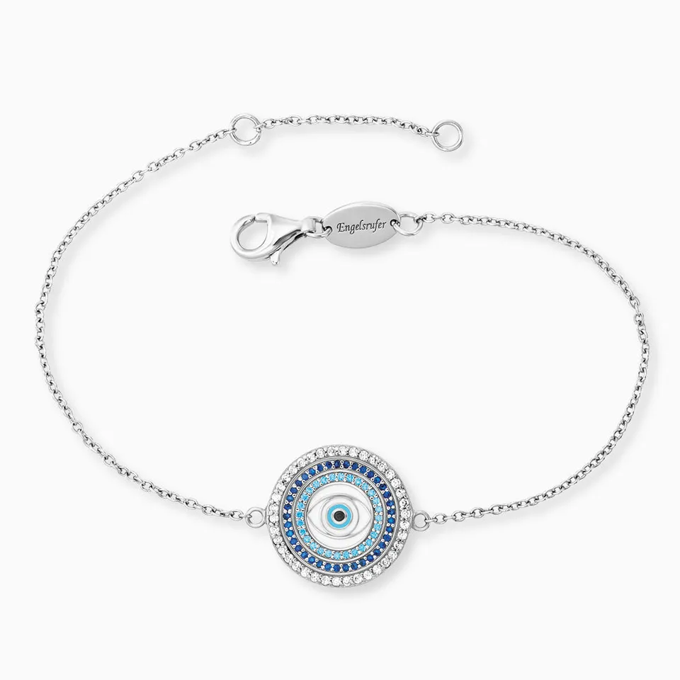 Engelsrufer bratara ochi nazar multicolor zirconia argint
