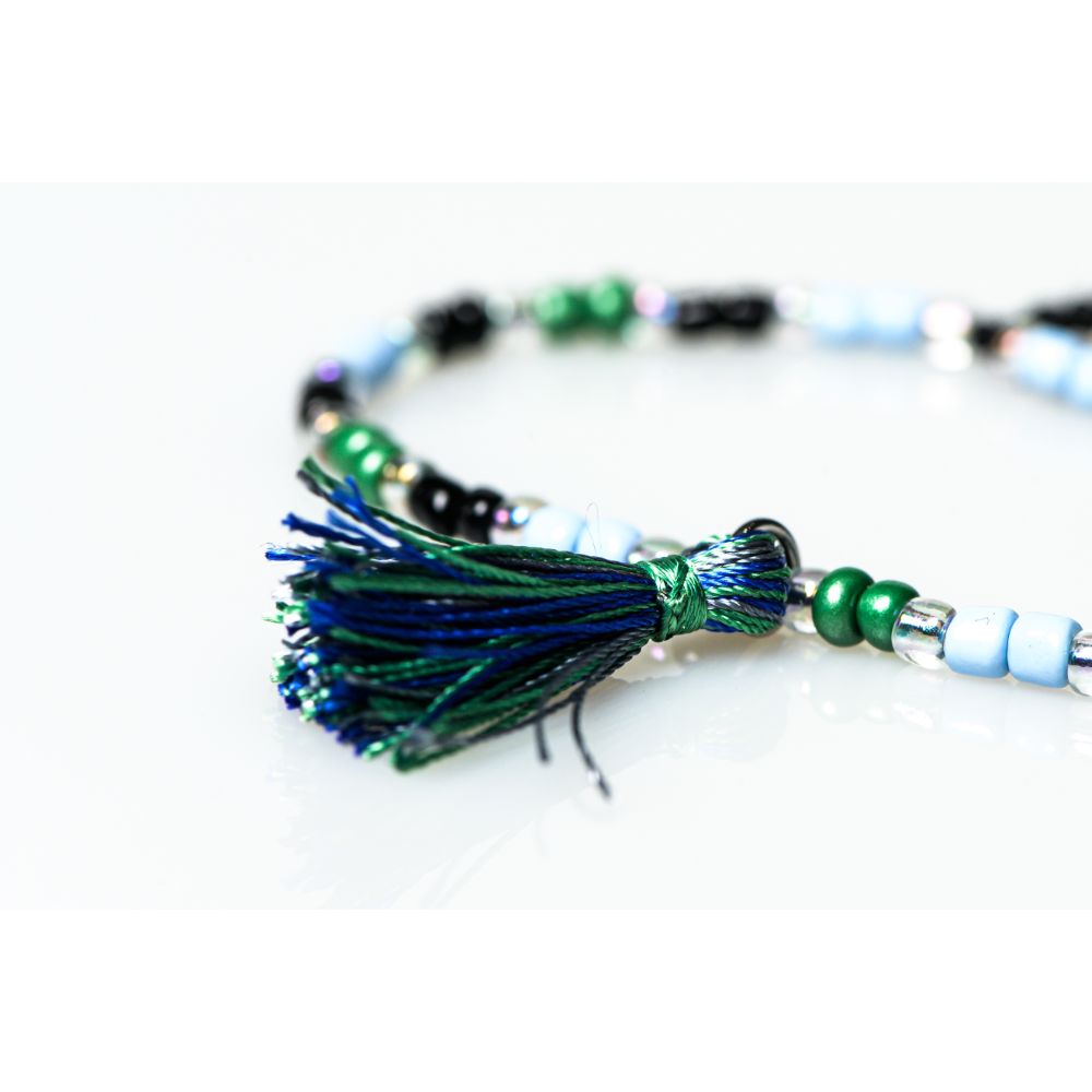CrisFeather Accesorii Gaby bratara picior verde
