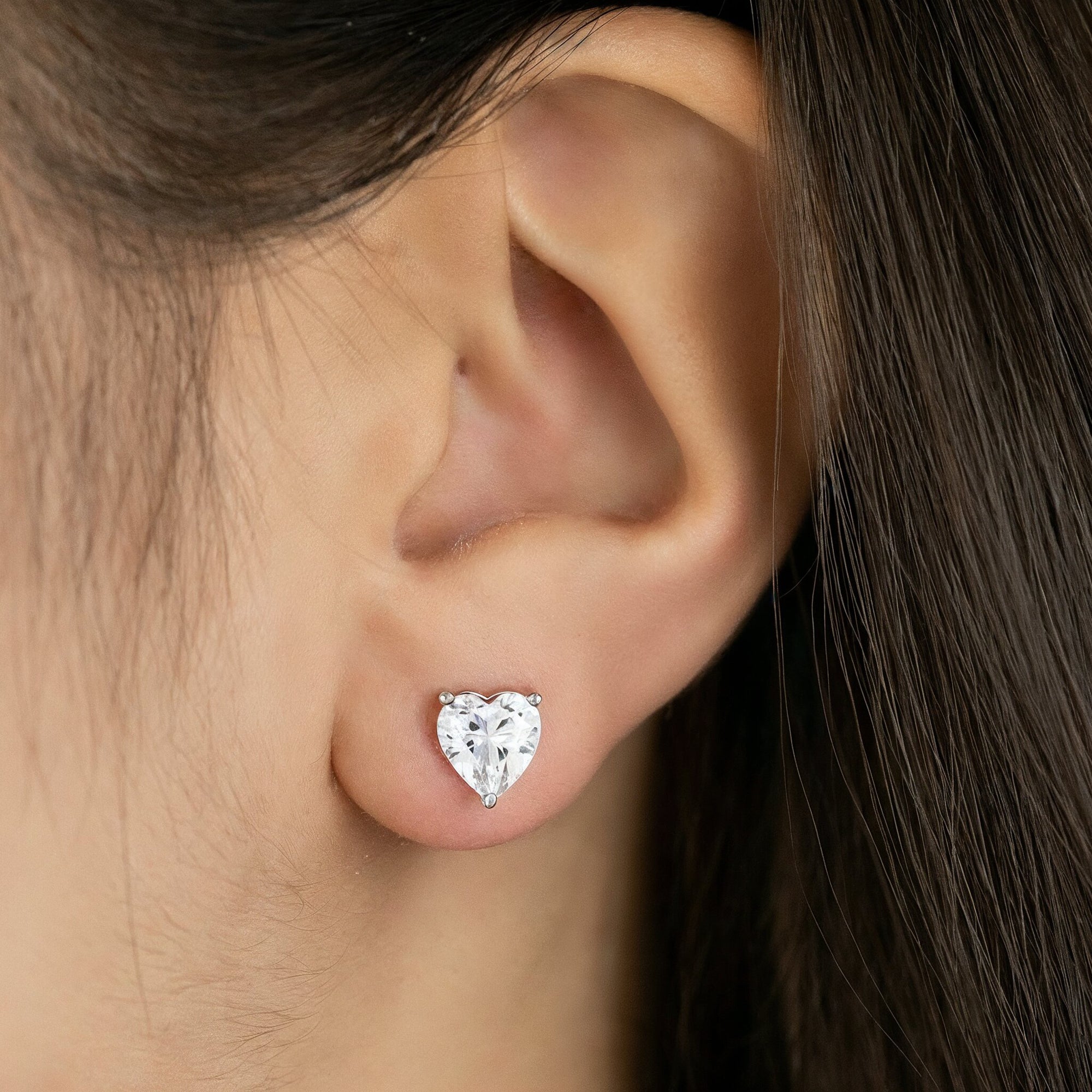 Engelsrufer Shiny Herz cercei argint cu zirconia