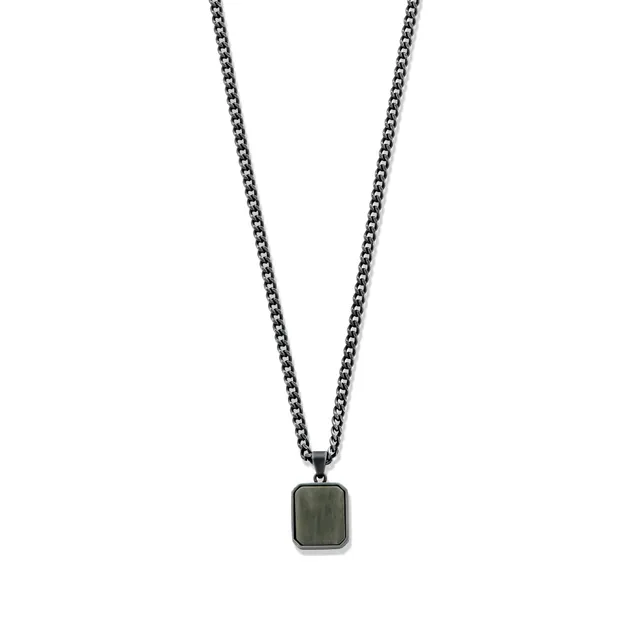 Frank 1967 Natural Stone Pendant colier piatra naturala