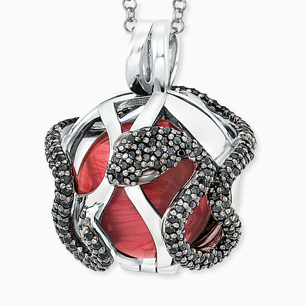 Engelsrufer Eden colier argint bila rosie zirconia XS