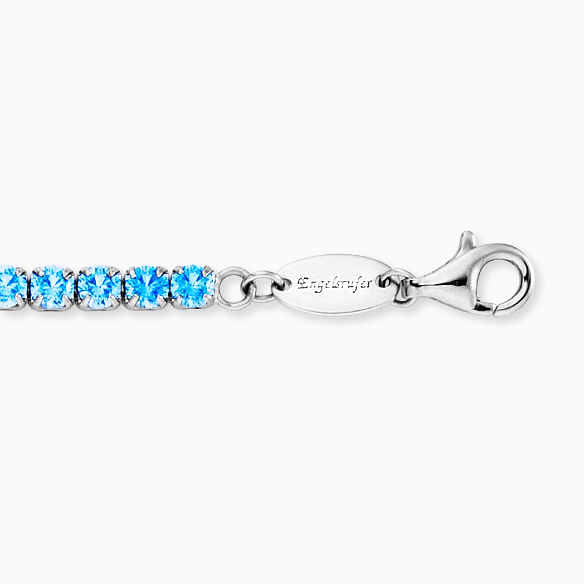Engelsrufer Shiny bratara tennis argint zirconia albastra