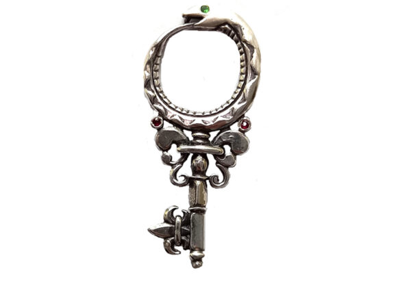 Dualstax Ouroboros pandantiv cheie argint 925 43mm