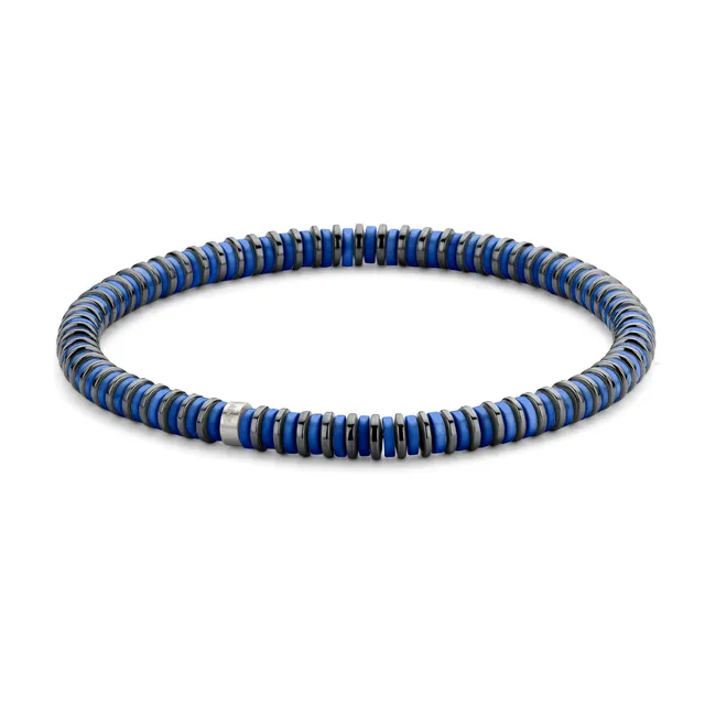 Frank 1967 Thin Disc Bead bratara hematit negru 18,5 cm