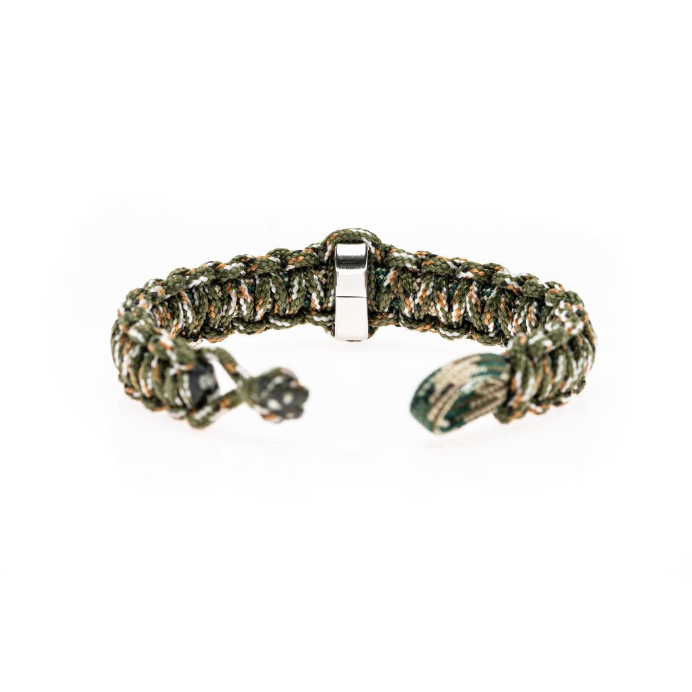 CrisFeather Army Knot brățară paracord kaki 2m