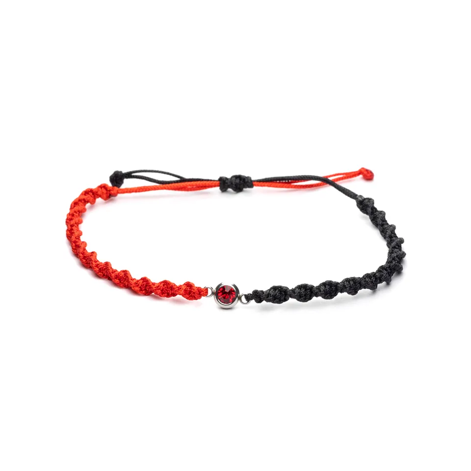 CrisFeather Venus bratara cristal rosu negru