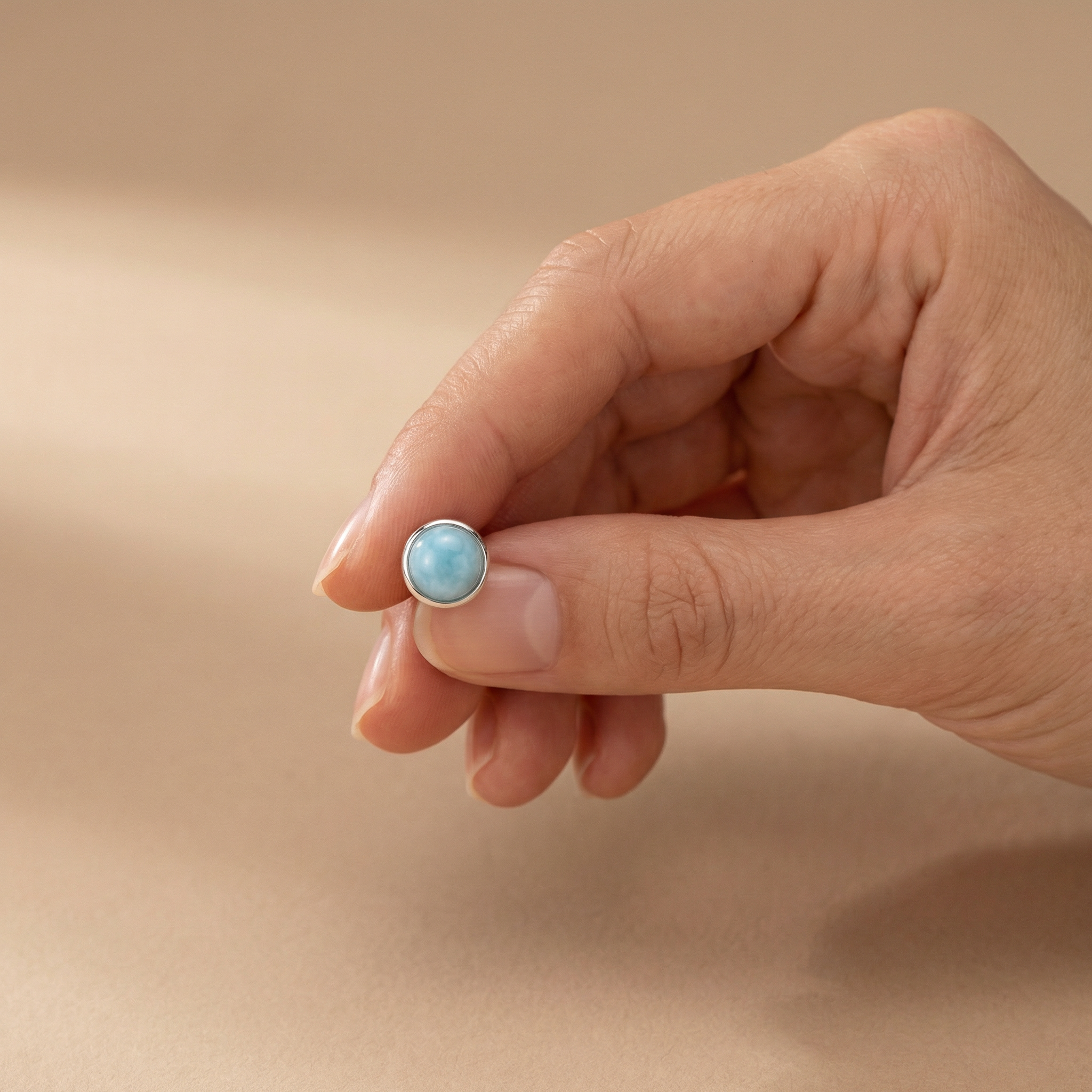 Engelsrufer Powerful Stone cercei argint agat albastru