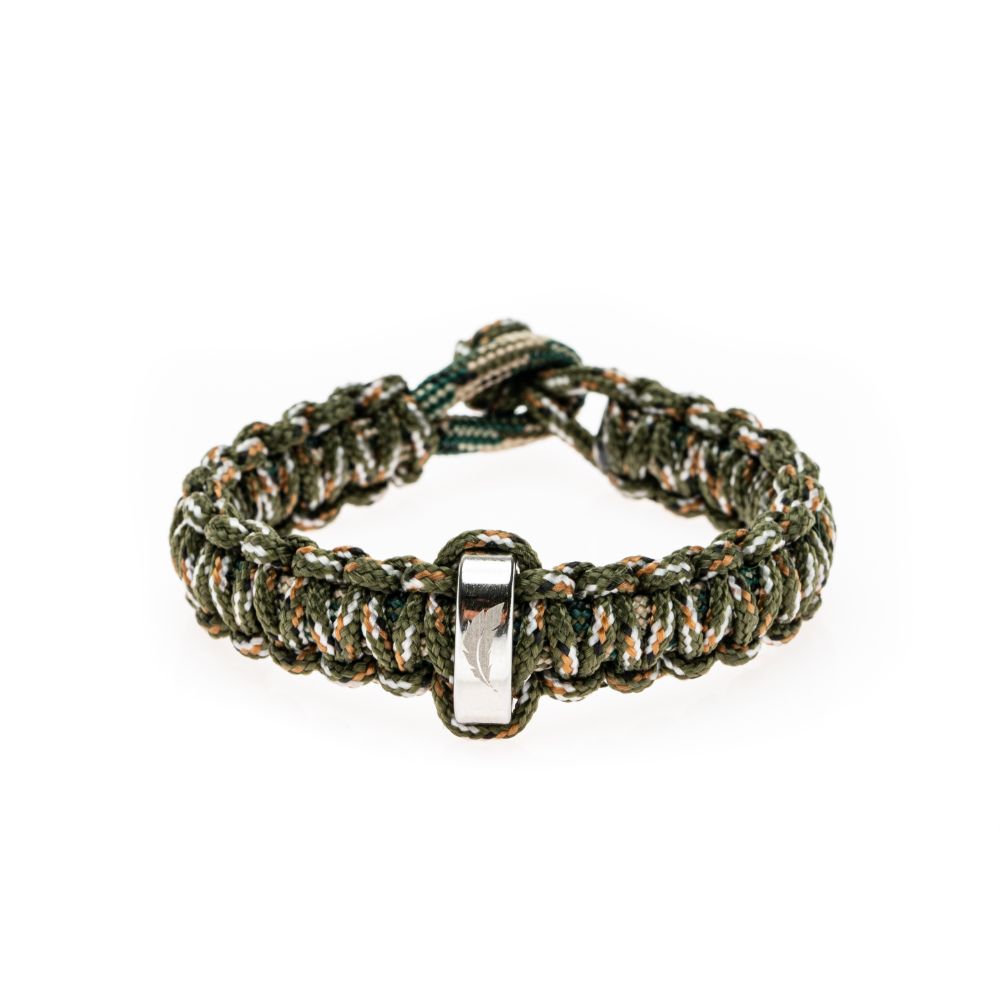 CrisFeather Army Knot brățară paracord kaki 2m