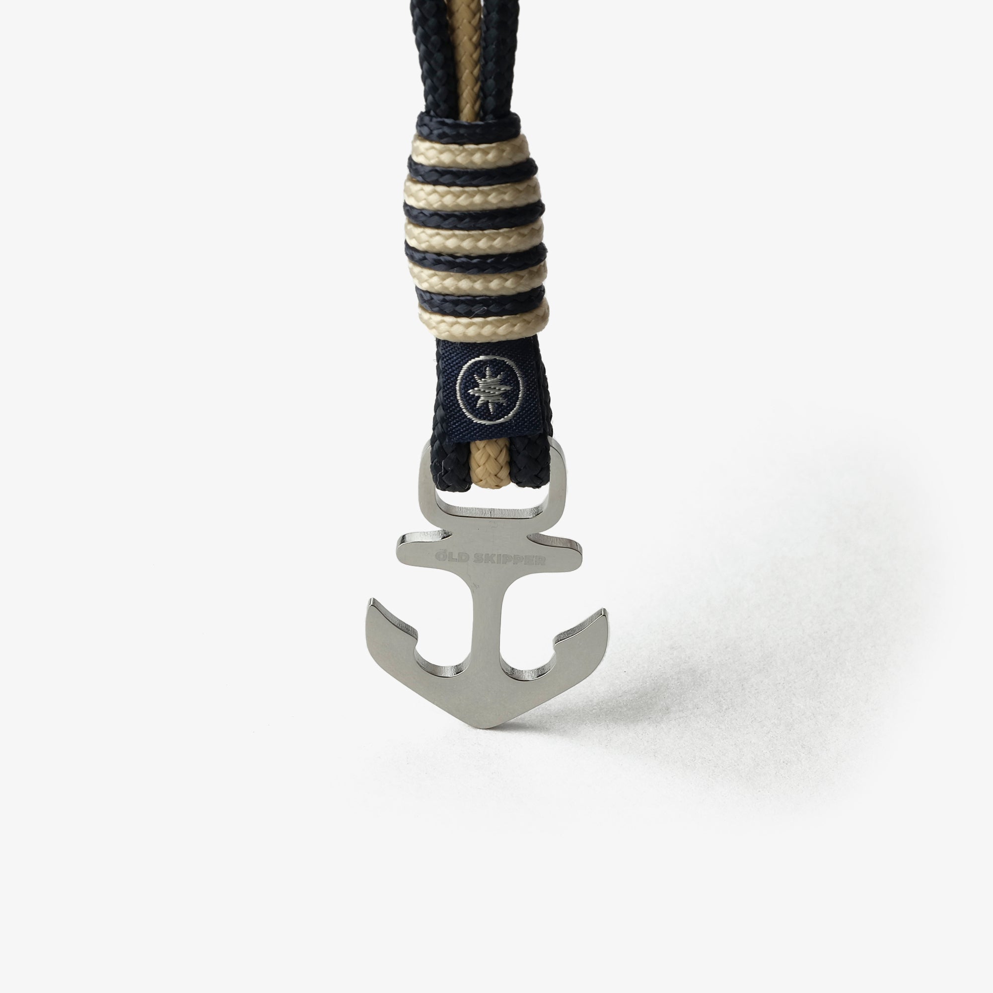 Old Skipper Sandstone bratara snur bleumarin ancora