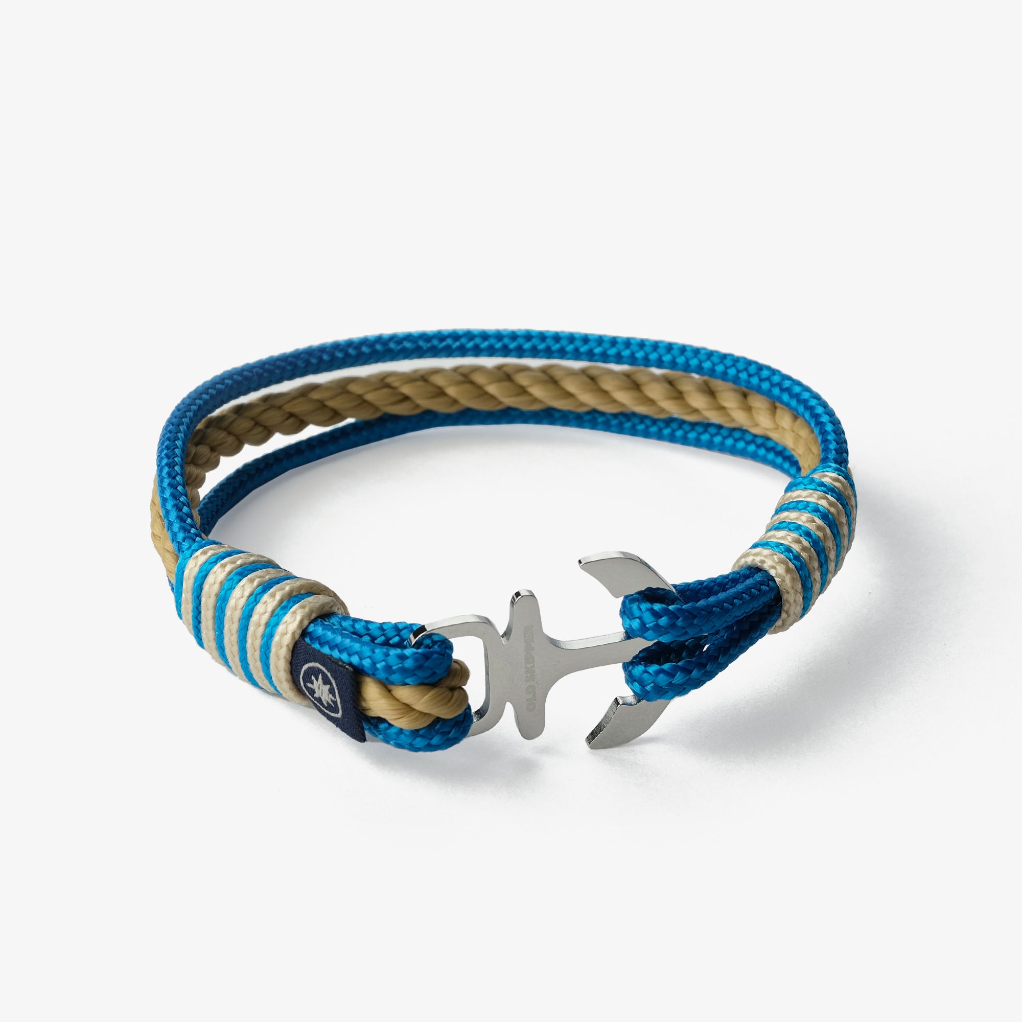 Old Skipper Ocean Breeze brățară șnur bej elice