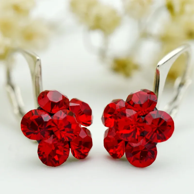 Margeluta.dincristal Mini Floricele cercei argint 925 floare