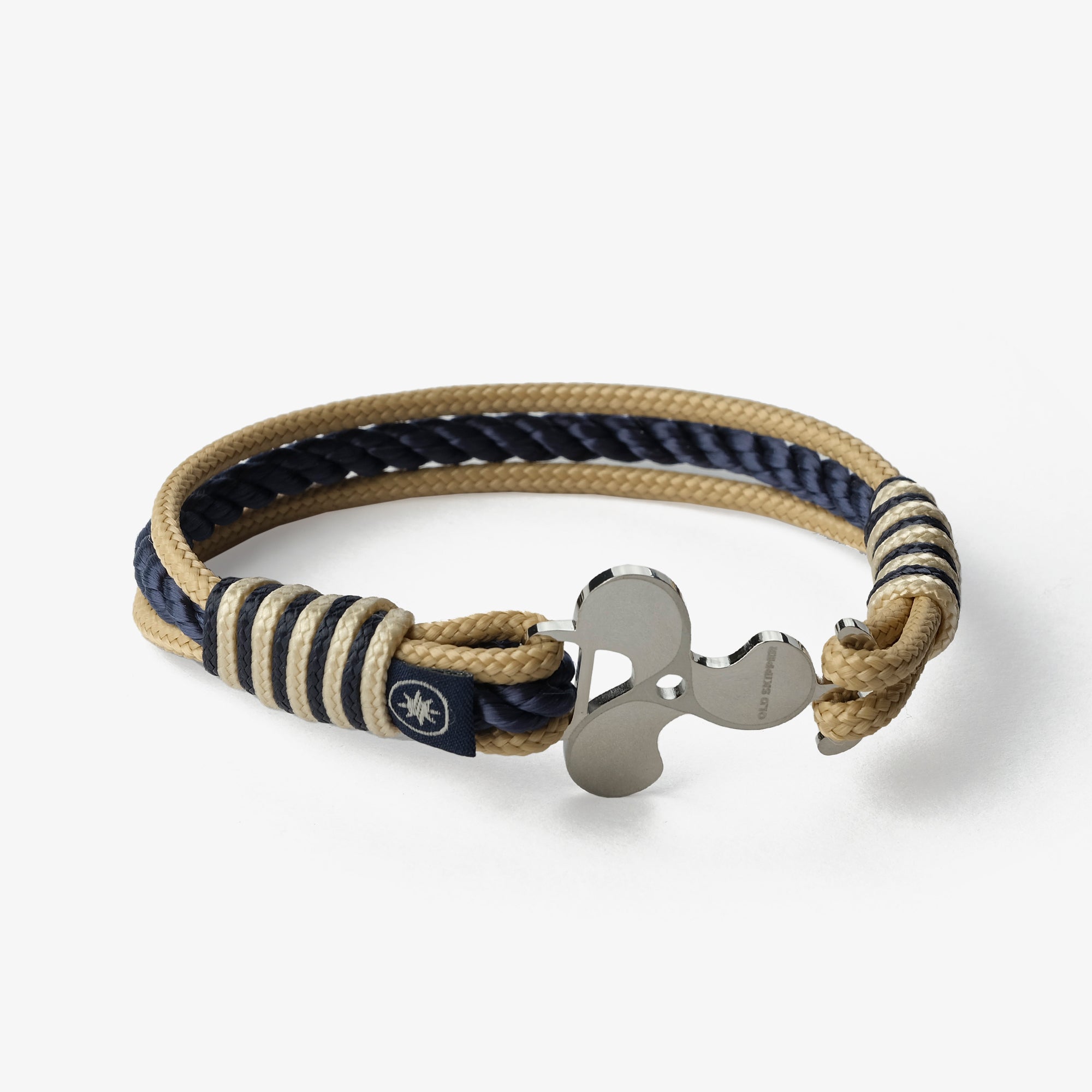 Old Skipper Beachcomber's Braid Horse bratara sfoara bej-bleumarin M
