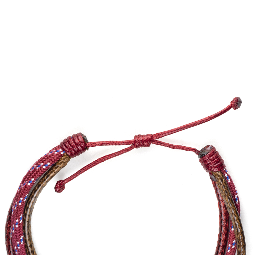 CrisFeather Brown Cherry brățară paracord vișiniu