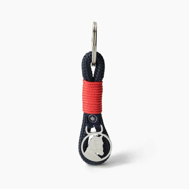 Old Skipper Red Knot breloc nautic cal rosu-bleu