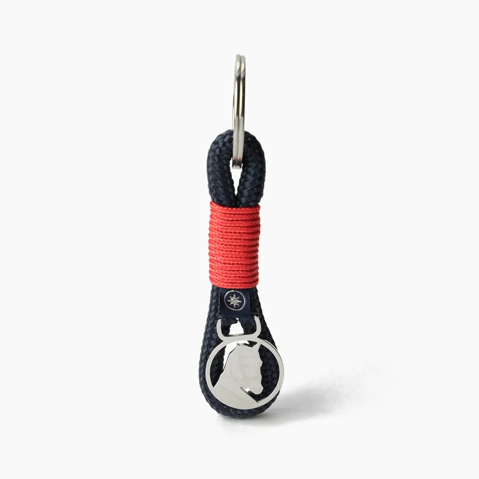 Old Skipper Red Knot breloc nautic cal rosu-bleu