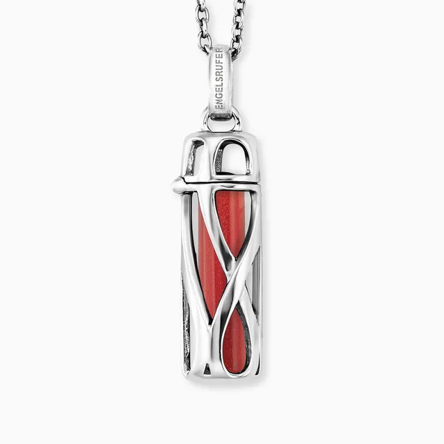 Engelsrufer Powerful Stone colier argint jasp rosu marime S