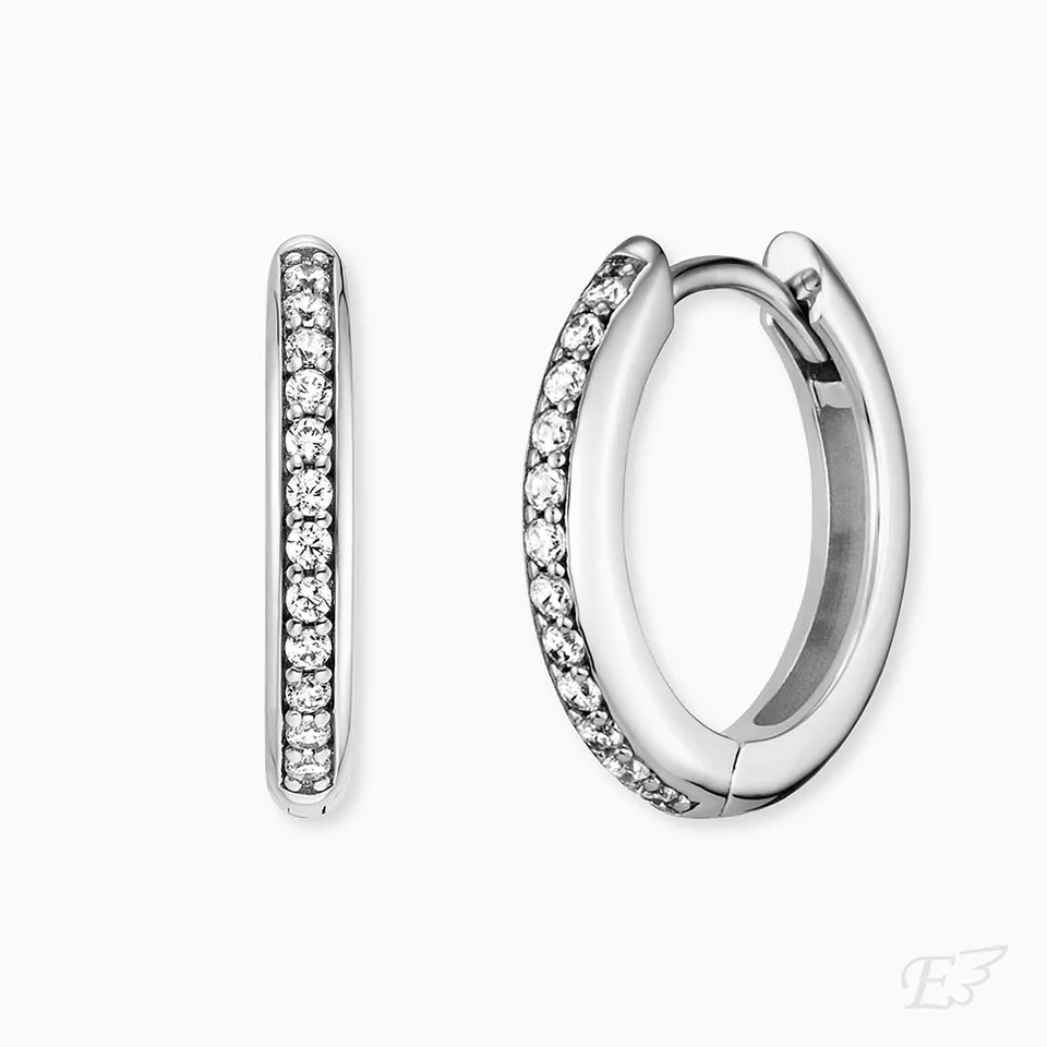 Engelsrufer Lola cercei creole argint zirconia