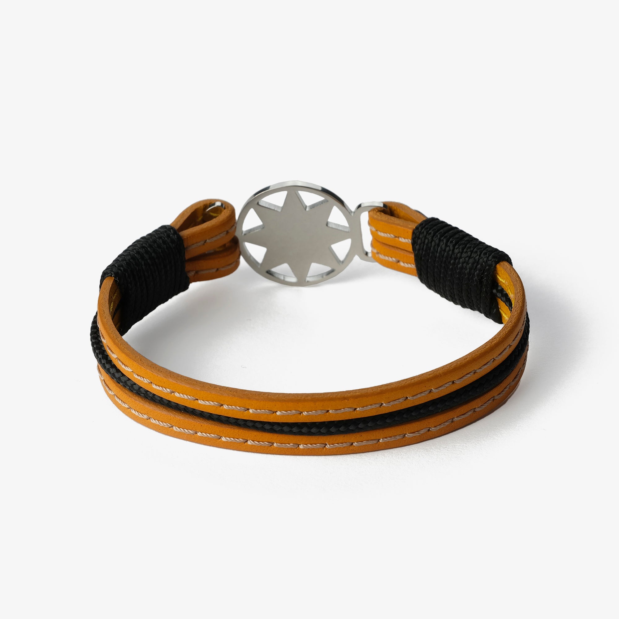 Old Skipper Golden Sunburst brățară piele muștar