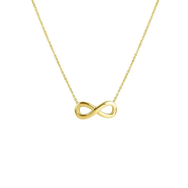 Rafini Infinity Grace lantisor placat aur 18K reglabil