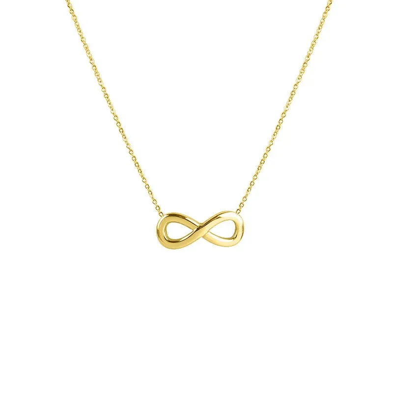 Rafini Infinity Grace lantisor placat aur 18K reglabil