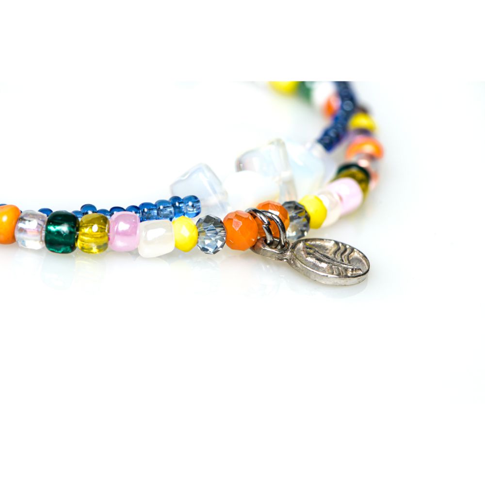 CrisFeather Dely brățară opal nisip argint 925