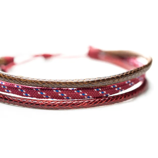 CrisFeather Brown Cherry brățară paracord vișiniu