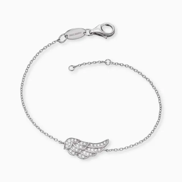Engelsrufer Flügel brățară argint cu zirconia argintie