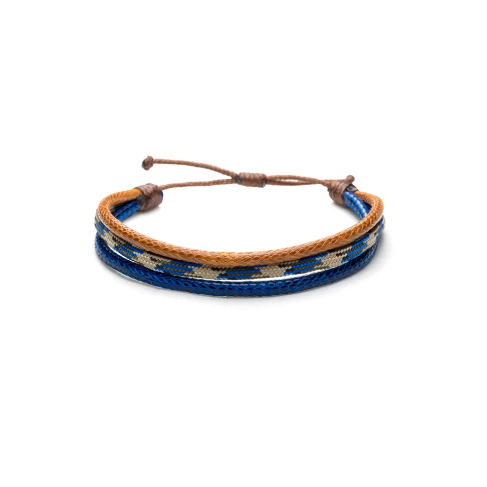 CrisFeather Horizon bratara paracord barbati maro-albastru